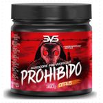 3VS Nutrition Pré Treino Prohibido 360g Sabor Citrus