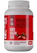 WHEY PROTEIN CONCETNRADO- MORANGO- 900G 3VS