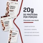 Fresh Whey Protein - Chocolate e Avelã 900g - 20g de Proteínas por Porção - Suplementos Naturais, Dux