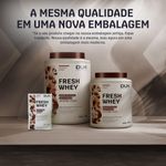 Fresh Whey Protein - Chocolate e Avelã 900g - 20g de Proteínas por Porção - Suplementos Naturais, Dux