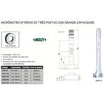 Micrômetro Interno INSIZE com 3 Pontas 100 a 150mm x 0.001mm - 3228-150
