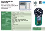 Anemômetro Digital INSIZE 0,8 a 30m/s | 1.4 ~ 108km/h - 9331-40