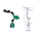 Base Magnética INSIZE com Alta Força de Travamento 40kgf H=210mm Base 30x36mm - 6222-40