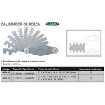 Calibre de Rosca (Pente de Rosca) Trapezoidal 30° 2 a 20mm INSIZE - 4824-12