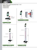 ESCANER TÉRMICO COM RECONHECIMENTO FACIAL 4 EM 1 | ATF-1612 | INSIZE ATF-1612H - ATF-1612H