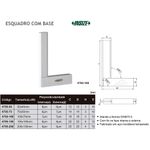 ESQUADRO COM BASE 50x40mm - 4795-50