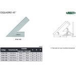 ESQUADRO PLANO 45º 200x130mm - 4745-1200