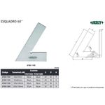 ESQUADRO PLANO 60º 200x130mm - 4760-1200
