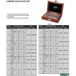 JOGO DE BLOCOS PADRÃO FABRICADO EM METAL DURO CLASSE 1 83 pçs - 4164-183
