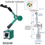 SUPORTE COM BASE MAGNÉTICA HIDRÁULICA UNIVERSAL COM INDICADOR INSIZE SÉRIE 6232 60 kgf | 300mm | 6232-60 - 6232-60
