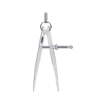 Compasso Para Traçagem Com Mola Aço Carbono INSIZE 150mm - 7260-150