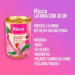 Kit 6 Lenços Antissépticos Ricca 30 Un – Limpeza Segura para o Dia a Dia