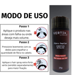 Kit Aplicador + Fibra Capilar Preta – Resultado Natural e Imediato