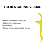 Kit fio dental Kess Individual 3 pts com 50unid cada 2002