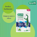 Kit Fio dental Flosser Twisted Mint  3 pts com 20 unidades 828