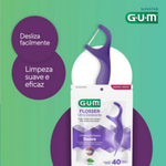 Kit fio Dental Gum FLOSSER ULTRA DESLIZANTE 3 pts com 40 unid cada 887