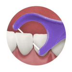 Kit fio Dental Gum FLOSSER ULTRA DESLIZANTE 3 pts com 40 unid cada 887