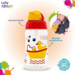 COPO C/ CANUDO SILICONE LOLLY  KINDDY 330ML
