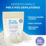 DOLOMITA CORPORAL E FACIAL 800G PRÉ E PÓS DEPILAÇÃO DEPILBELLA