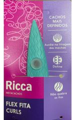 Escova Flex De Fitagem Ricca Curls Cachos Mais Definidos Cor Azul E Rosa 2445