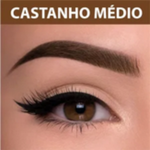 Henna Para Sobrancelhas Expressão Facial Tom Castanho Médio 2,5g