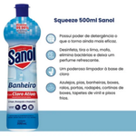 KIT SANOL BANHEIRO COM CLORO ATIVO 02UN E MULTILIMPADOR POWER CLEAN 01UN 9109