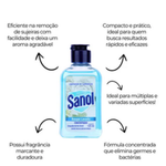 LIMPADOR CONCENTRADO DE  SUPERFICIE ROUPA LAVADA 120 ML SANOL 6244