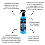 LIMPADOR E ANTI-EMBACANTE DE VIDROS V8  240ML  7213