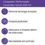 LIMPADOR PERFUMADO SANOL LAVENDER 2L  4771