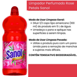 LIMPADOR PERFUMADO SANOL ROSE PETALS 2L  4737