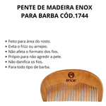 PENTE DE MADEIRA PARA BARBA  ENOX 1744