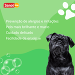 SHAMPOO PELOS ESCUROS COM GLICERINA SANOL DOG 500ML  6303