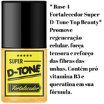 CARTUCHO D-TONE FREE UNITARIO BASE SOS UNHAS TOP BEAUTY 7ML