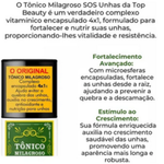 CARTUCHO TONICO MILAGROSO FREE UNITARIO BASE SOS UNHAS TOP BEAUTY 7ML