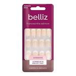 UNHAS BELLIZ AUTOADESIVAS FRANCESINHA ROSA  1271