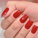 Unhas Postiças Vermelho Hot Belliz 1248 Vermelho Liso