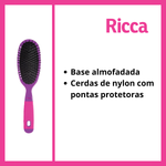 ESCOVA RICCA OVAL GDE PINK & PURPLE 2415