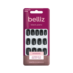 UNHAS BELLIZ AUTOADESIVAS BLACK  1272