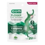 GUM FLOSSER DUAL TECNIQUE 20CT  821