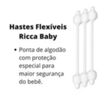 Hastes Flexíveis Baby Com 60 Unidades Ricca 3245