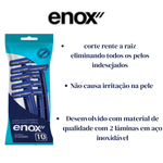 Kit aparelho de Barbear Descartável Enox 2 LAMINAS (3 kit com 10 UNID cada) 1762