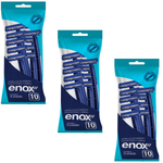 Kit aparelho de Barbear Descartável Enox 2 LAMINAS (3 kit com 10 UNID cada) 1762