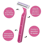 Kit Aparelho Descartável Enox GT 2 feminino 3 PCTs Com 5unid 1757