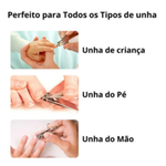 Kit Cortador de Unha em aço Inox 664  2UNIDADES