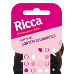 KIT ELASTICO RICCA  15MM COM 12PCTS DE 10UN BASIC SEM METAL 903
