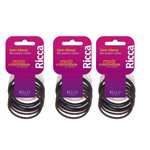 KIT ELASTICO RICCA  3MM COM 3PCTS 10UN S/METAL 892