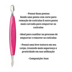 Kit espátula Inox Cabo Plastico Enox com 12 unidades 1715