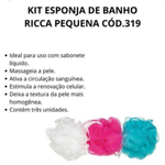 KIT ESPONJA RICCA BANHO PEQUENA L3P2 319