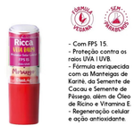 PROTETOR SOLAR LABIAL RICCA FPS15 MORANGO   3791