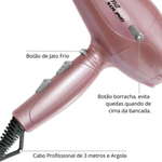 SECADOR SOLING ROMA ROSE GOLD 220V REF 271